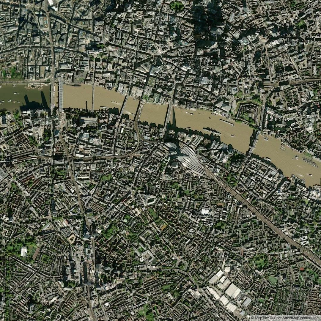 Satellite map style preview